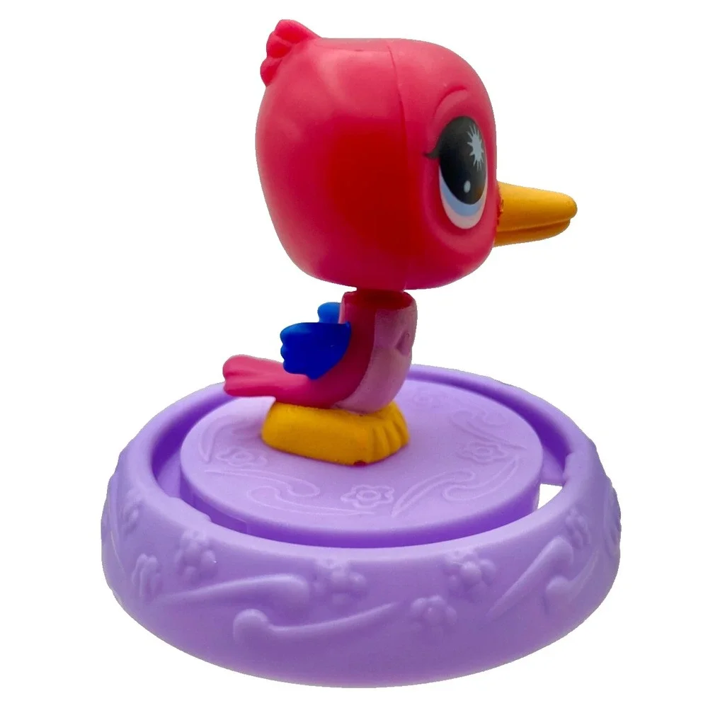 2009 Littlest Pet Shop LPS Pink Bird Bobblehead‎ McDonald's Toy